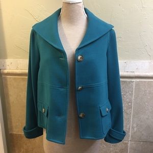 Jones New York Collection Turquoise Jacket SZ L